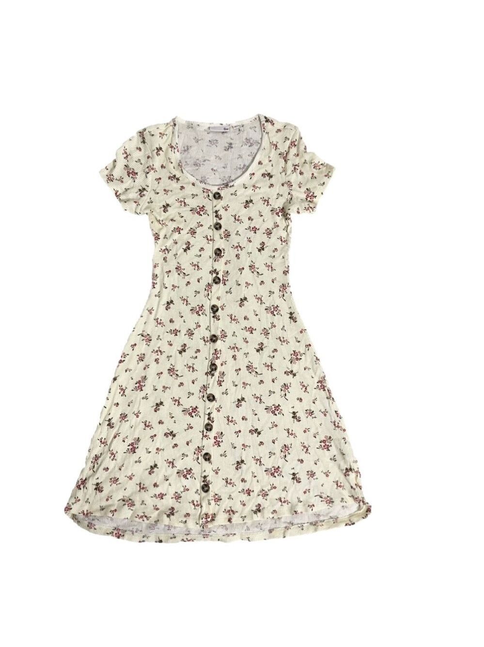 Women’s SO Beige Floral Boho Dress Size Small!